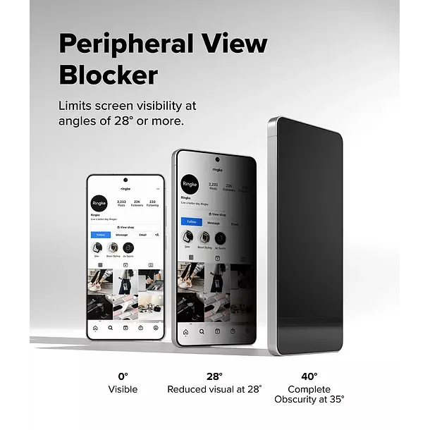 Lamina Pantalla Anti espia Ringke Galaxy S26 Ultra Pack 2UN-4