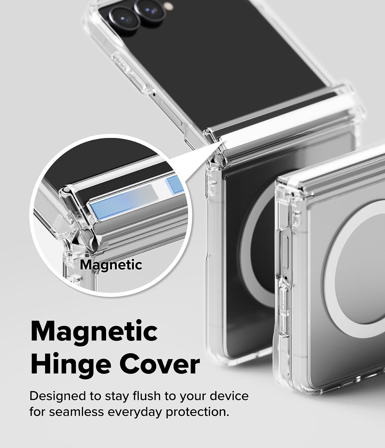 Carcasa Ringke Para Galaxy Z Flip 8 Fusion Flap Magnetic Clear-1