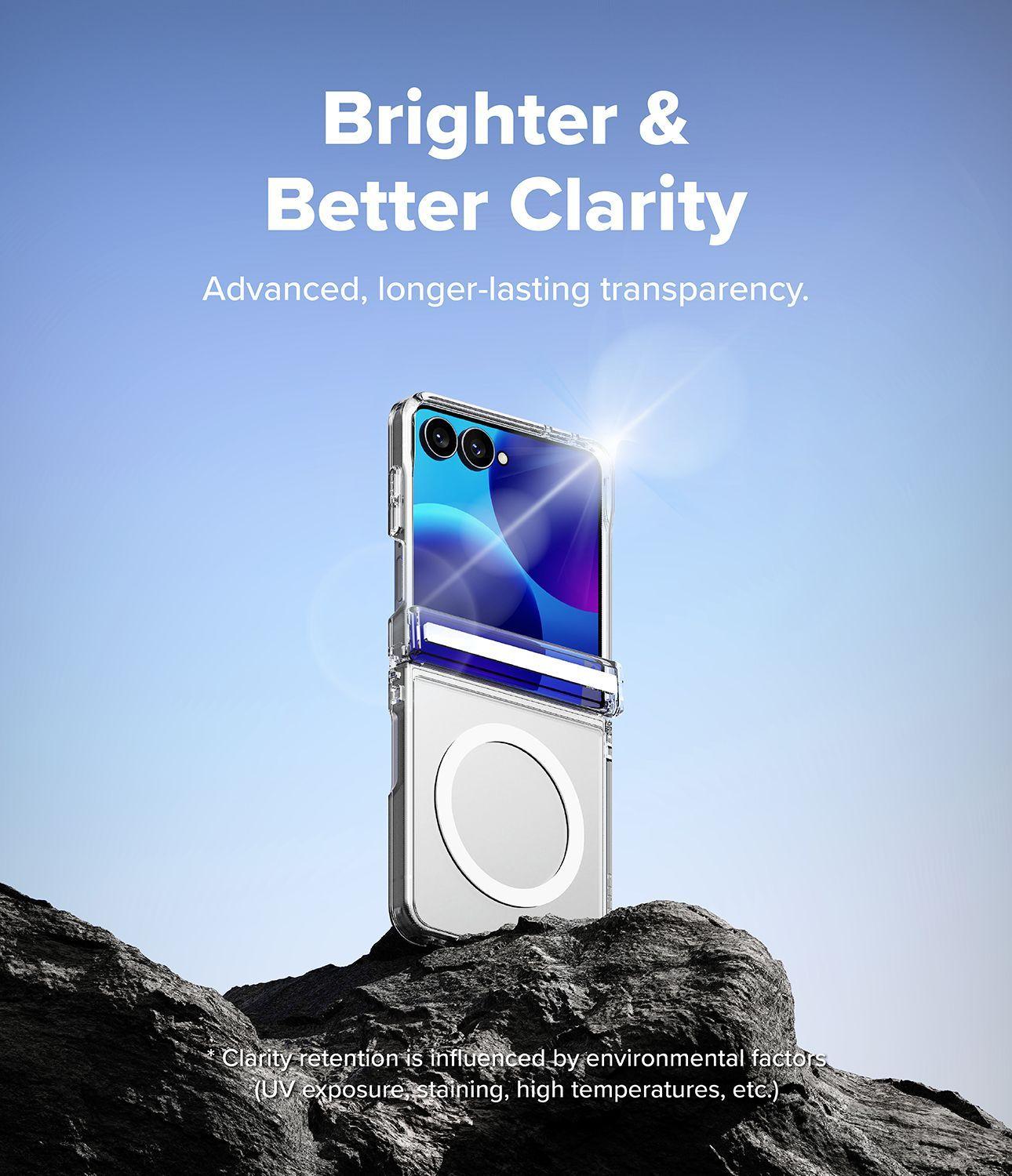 Carcasa Ringke Para Galaxy Z Flip 8 Fusion Flap Magnetic Clear-2