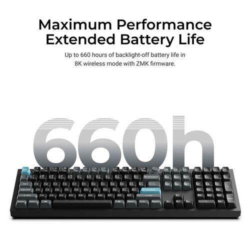 Teclado Keychron Q6 Ultra 8K Inalambrico 2 4Ghz RGB Negro Espanol 100-2