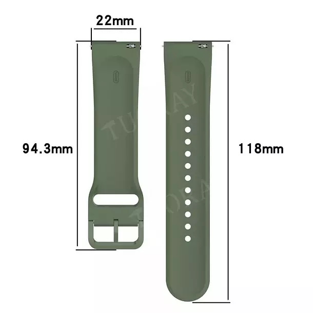 Correa Silicona Para Xiaomi Redmi Watch 5 Active Lite 22 mm Azul Claro-2
