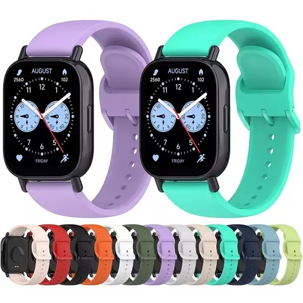 Correa Silicona Para Xiaomi Redmi Watch 5 Active Lite 22 mm Azul Claro-4