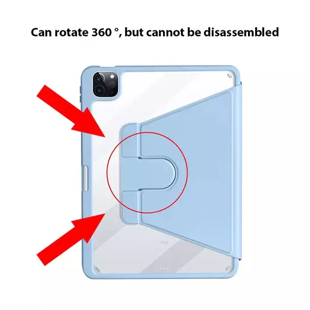 Funda Giratoria 360 Para iPad 10 2 9th 8th 7th Generacion Con Soporte-2