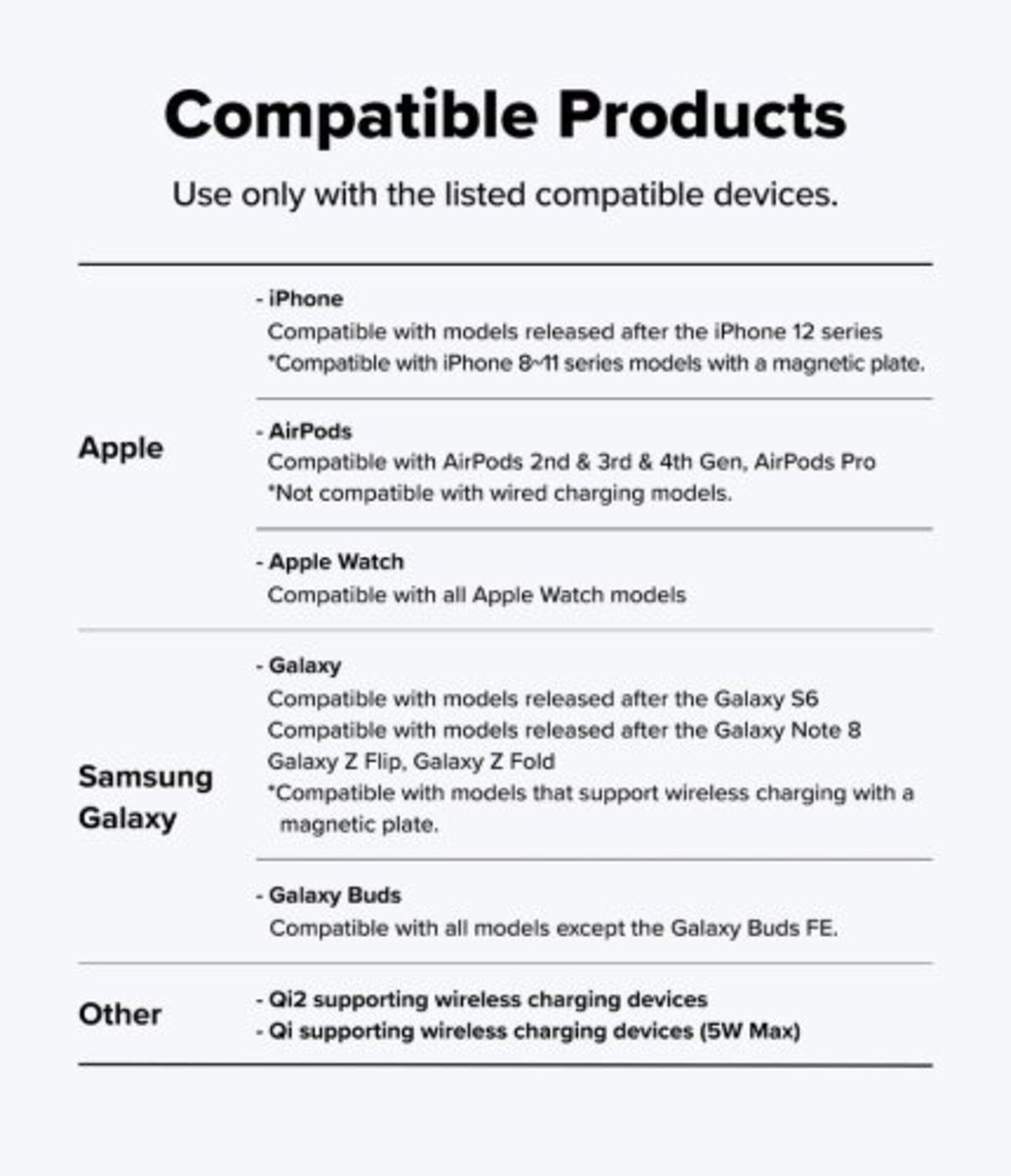 Stand de Carga Inalambrica Ringke Qi2 25W 3 en 1 Magnetico Plegable-7