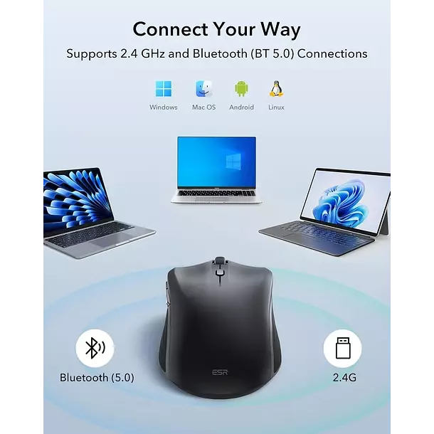 Mouse Inalambrico ESR MagMouse para Macbook iPad 2 4GHZ-7