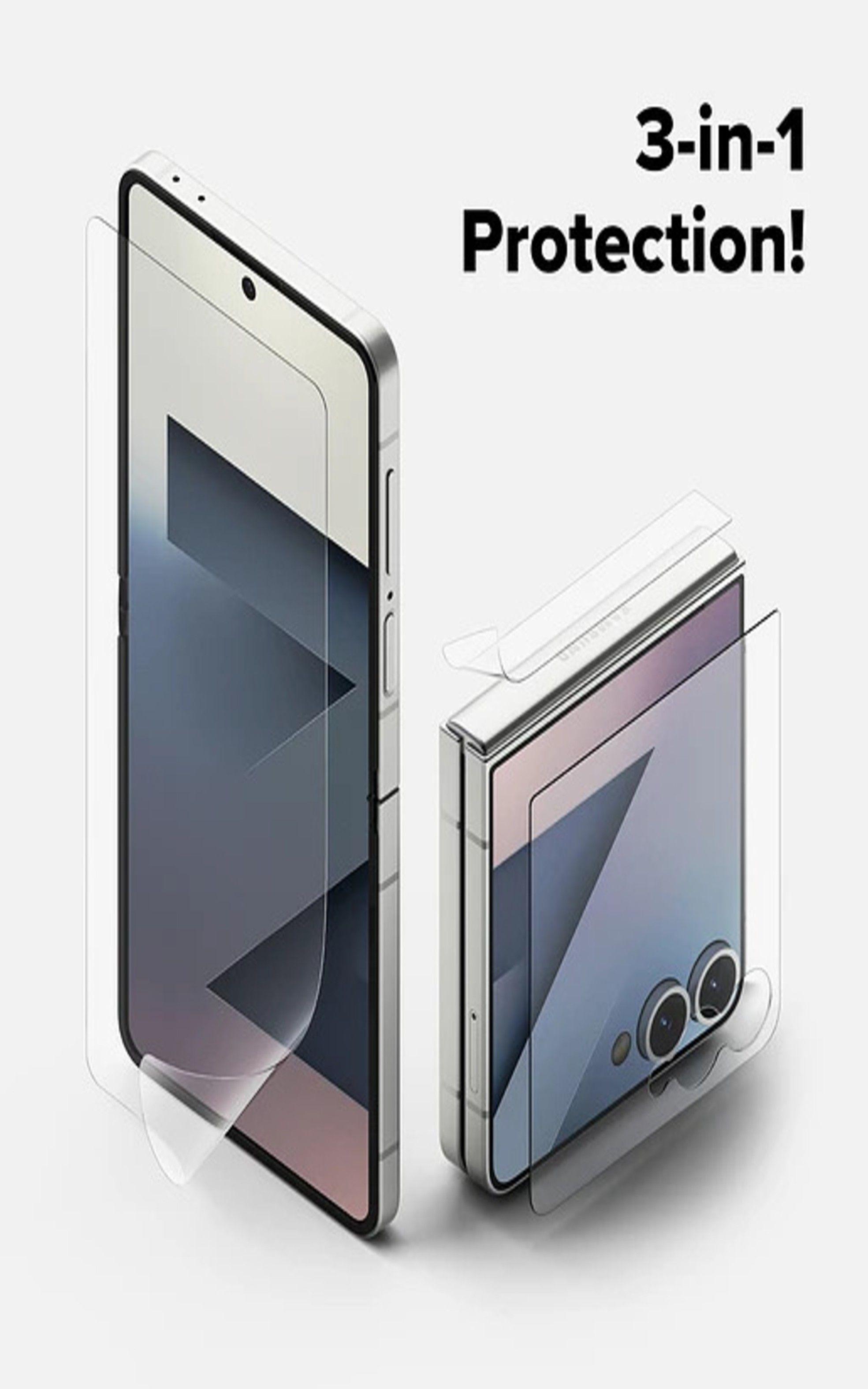 Lamina Protectora Ringke Para Galaxy Z Flip 7 3 en 1-2