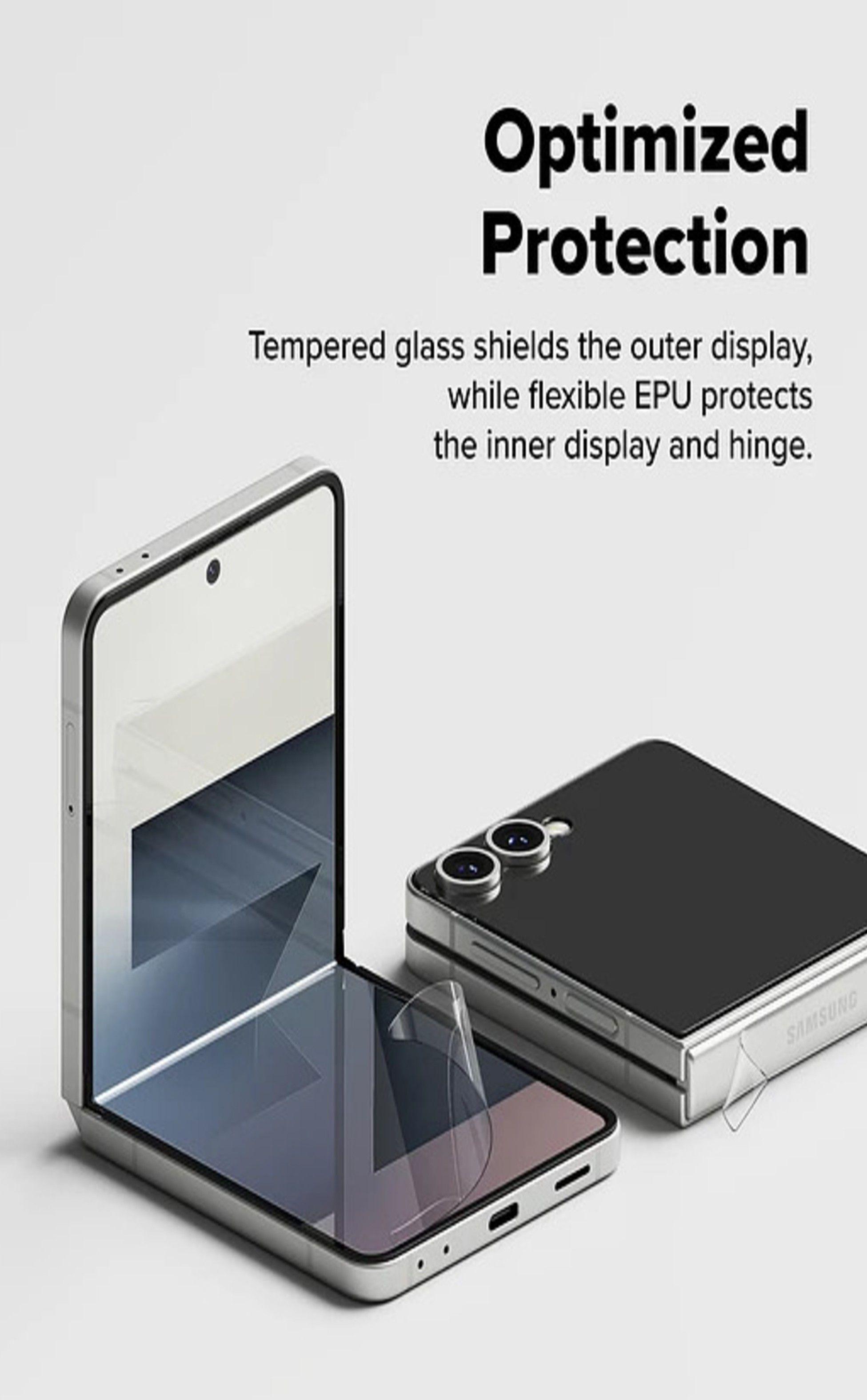 Lamina Protectora Ringke Para Galaxy Z Flip 7 3 en 1-4
