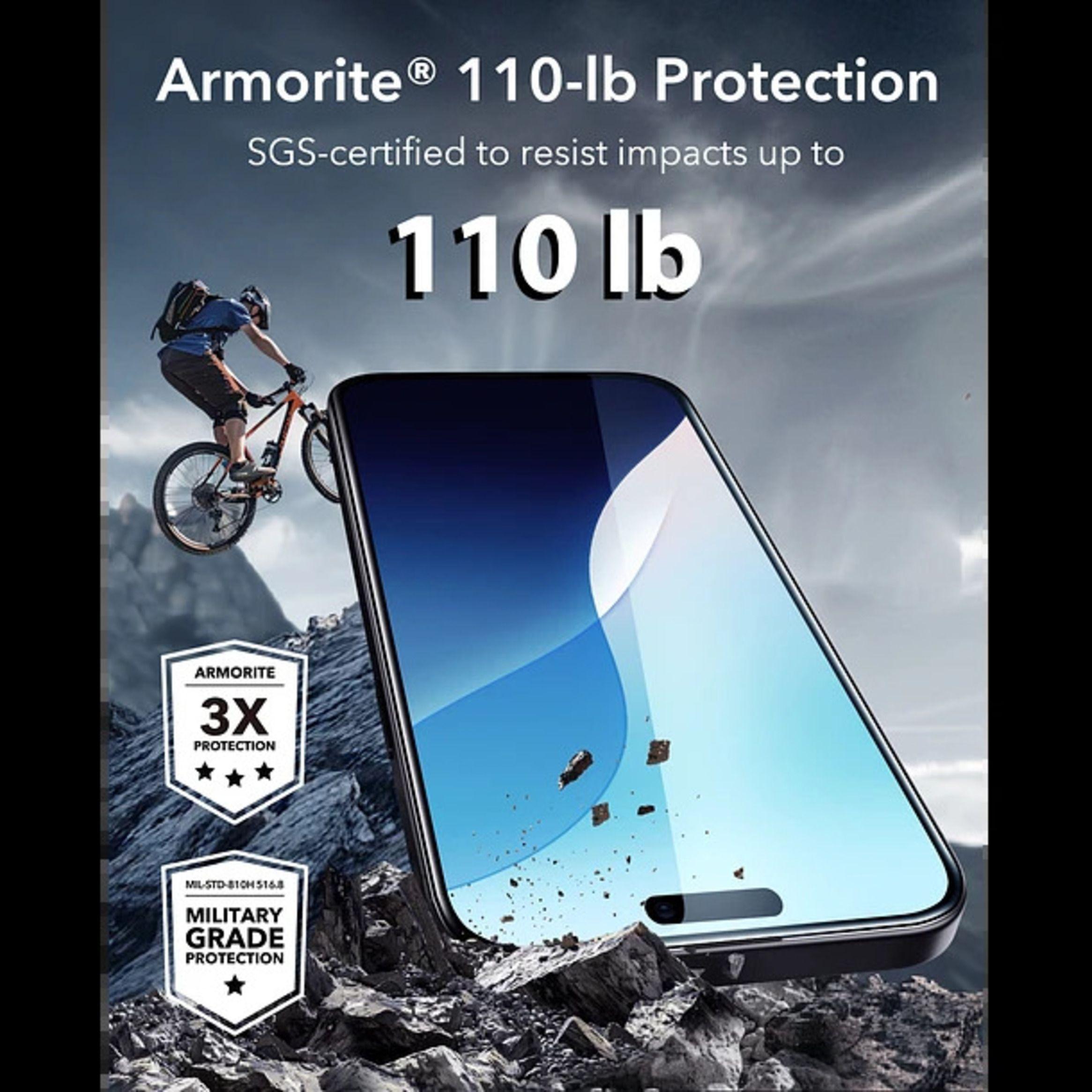 Mica Vidrio ESR Armorite Para iPhone 16 Pro-5