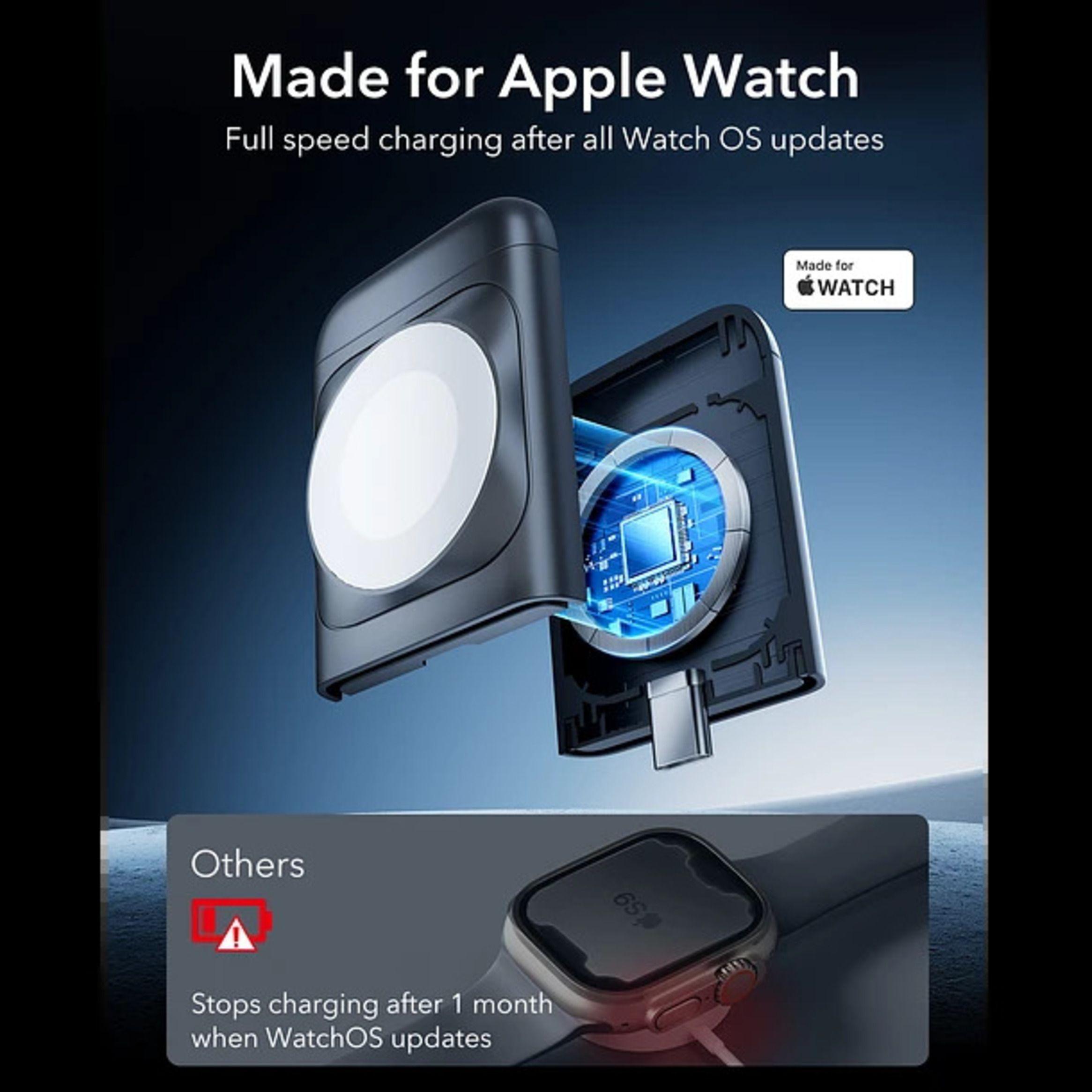 Estacion de Carga ESR 3 en 1 Qi2 Para iPhone Watch AirPods-3