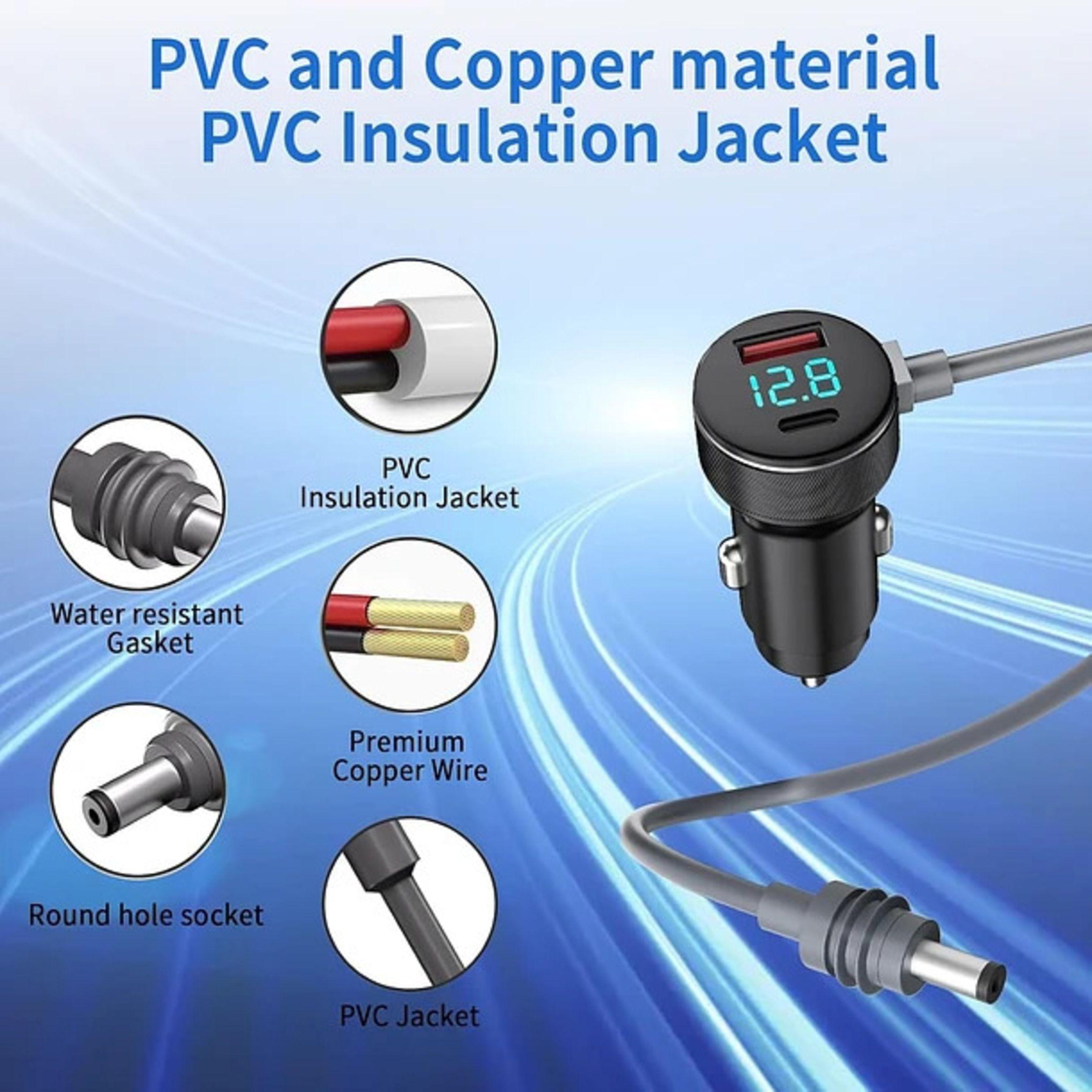 Cable de Carga DC Auto Para Starlink Mini 3 Metros-2