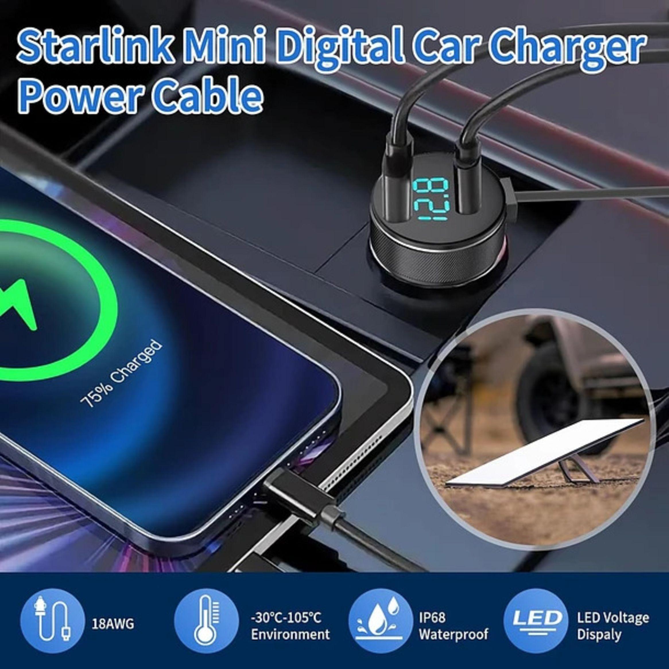 Cable de Carga DC Auto Para Starlink Mini 3 Metros-4