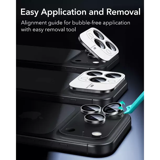 Protector Camara ESR Para iPhone 17 Pro 16 Pro 15 Pro 14 Pro Max-7