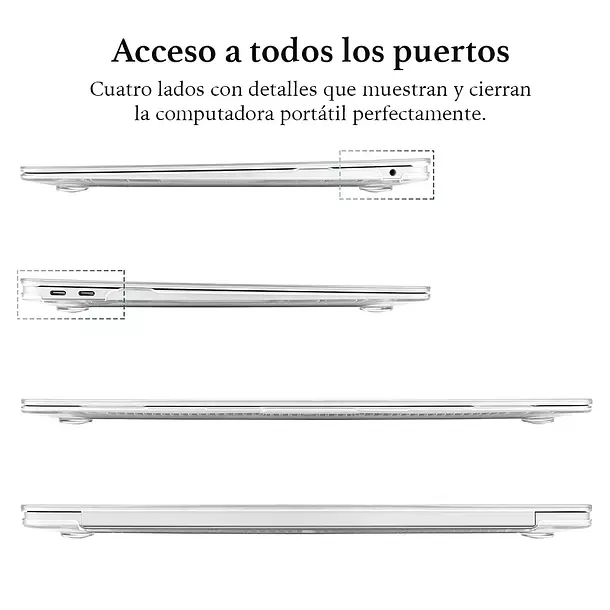 Carcasa Funda Rigida para MacBook Air 13.6"  (M2 / M3 / M4)-4