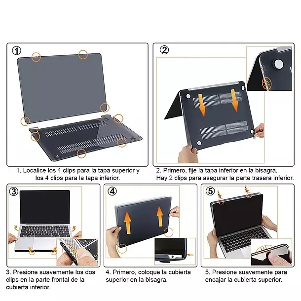 Carcasa Funda Rigida para MacBook Air 13.6"  (M2 / M3 / M4)-8
