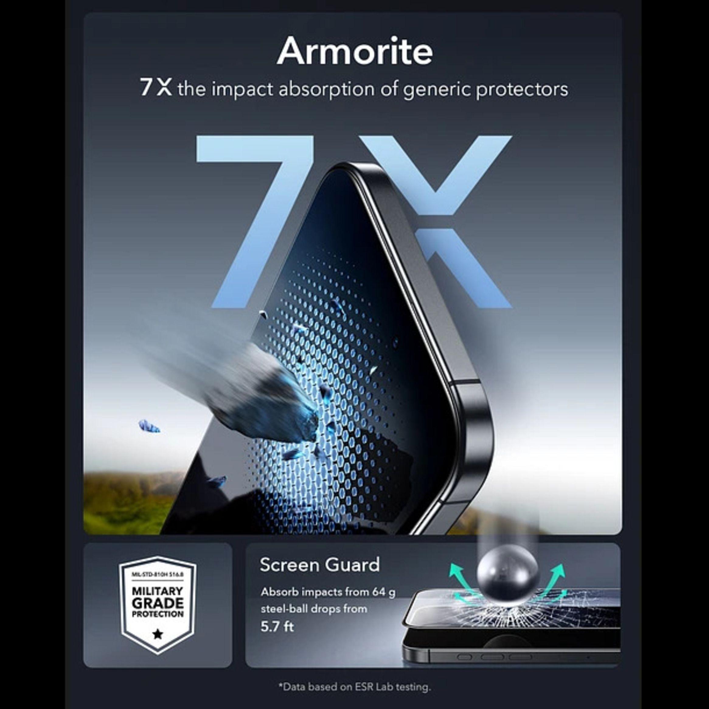 Lamina Mica Pantalla ESR Para iPhone 17 Pro Armorite 2un-7