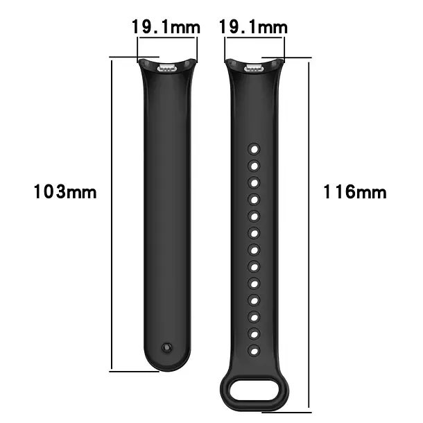 Correa Para Xiaomi Smart Band 8 9 Silicona Celeste-2