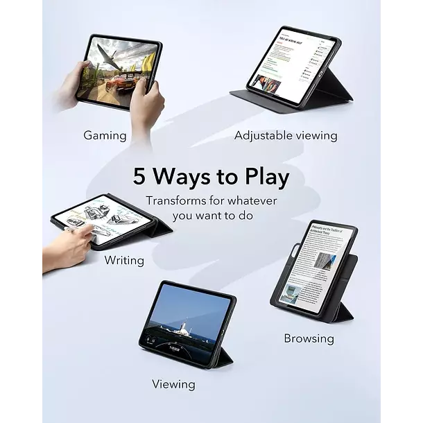 Carcasa Funda Para iPad Pro 11 2024 ESR Rebound Hybrid 360-5