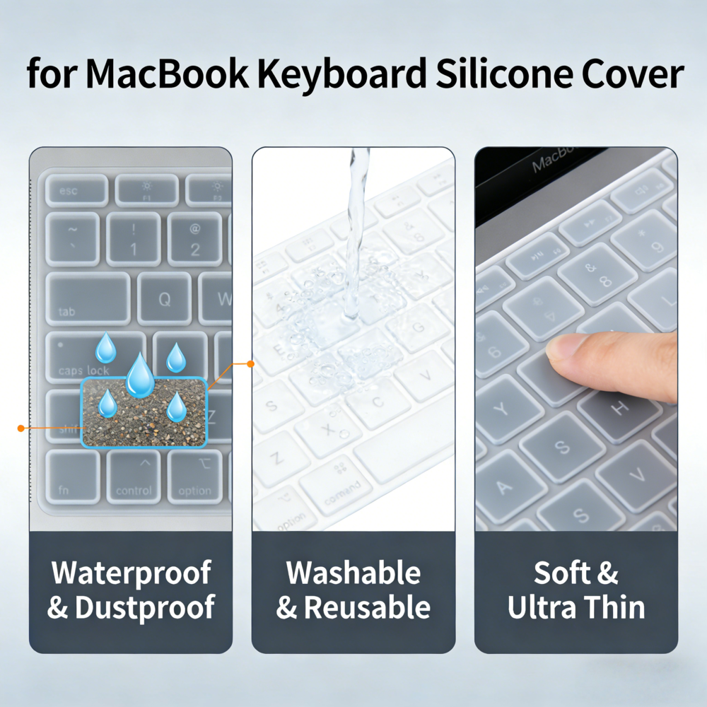 Protector Teclado Silicona Para Macbook Neo Air 13 6 M5 M4 M3 M2-2