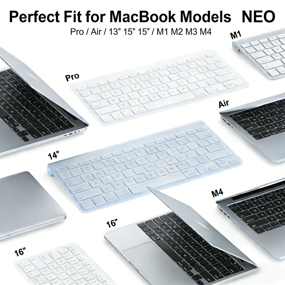 Protector Teclado Silicona Para Macbook Neo Air 13 6 M5 M4 M3 M2-3