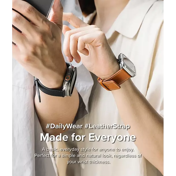 Correa Cuero Ringke Para Apple Watch 44 45 46 49mm One Basic-2