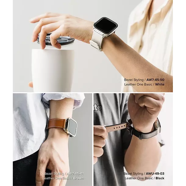 Correa Cuero Ringke Para Apple Watch 44 45 46 49mm One Basic-7