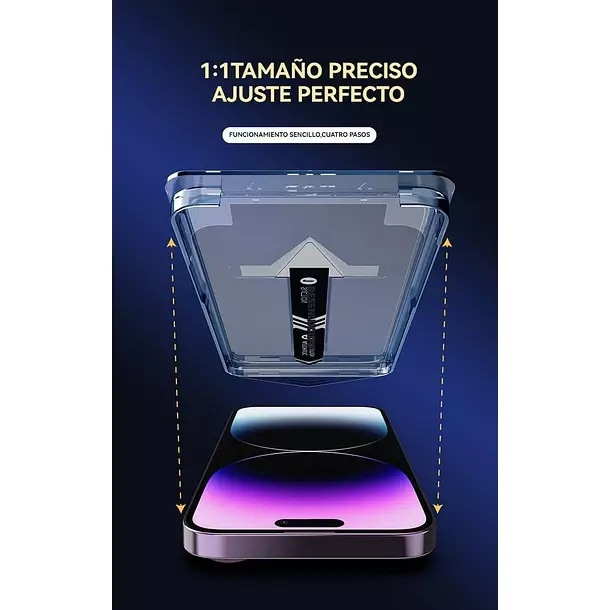 Lamina Pantalla Para iPhone 17 Pro Auto Instalable-3