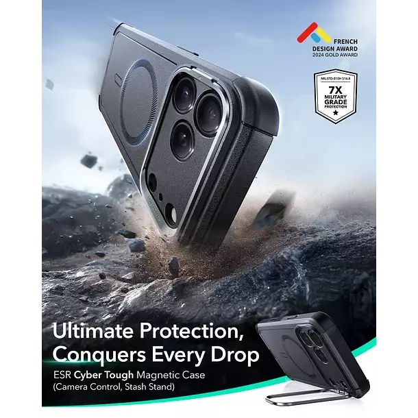 Carcasa ESR Para iPhone 17 Pro Max Cyber Armor-3