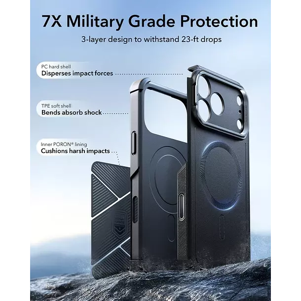 Carcasa ESR Para iPhone 17 Pro Max Cyber Armor-4