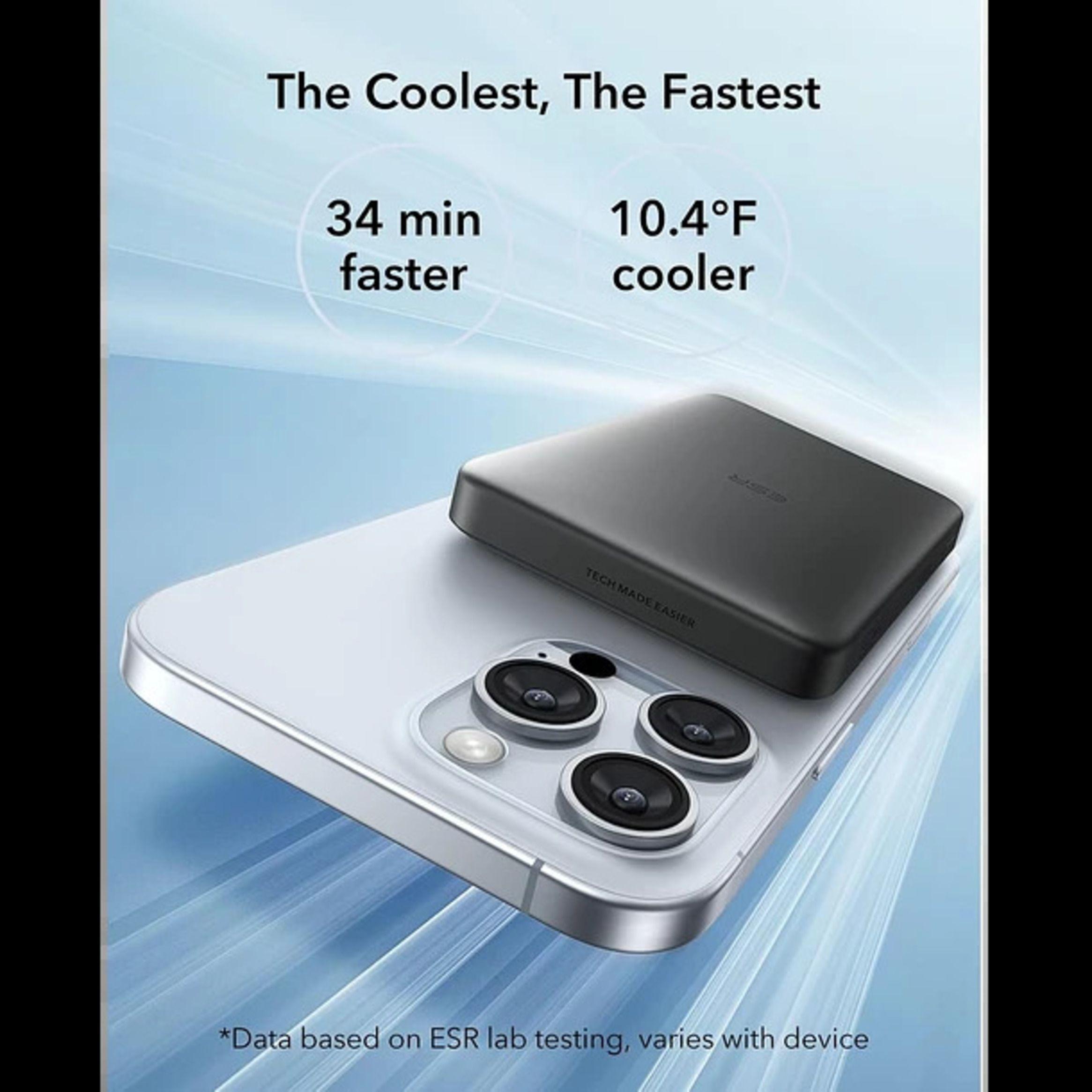 Cargador Portatil Bateria Portatil ESR Para iPhone Qi2 10 000 mAh Magnetica MagSlim-1