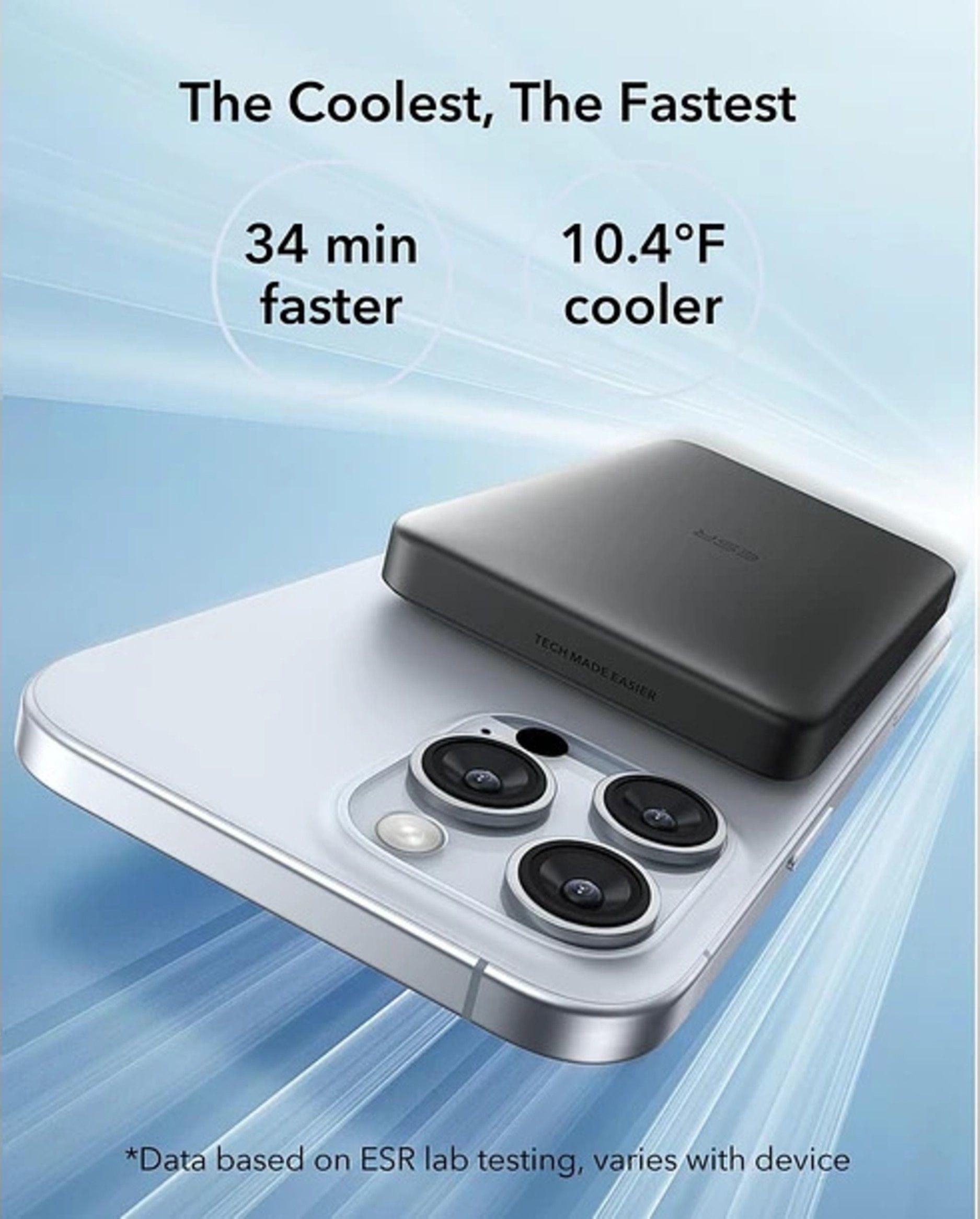 Cargador Portatil Bateria Portatil ESR Para iPhone Qi2 10 000 mAh Magnetica MagSlim-1