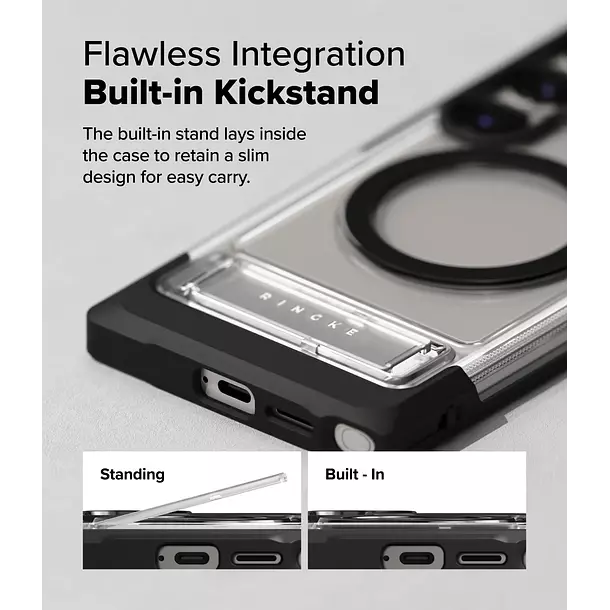Carcasa Ringke Para S25 Ultra UX Magnetica Negro-4