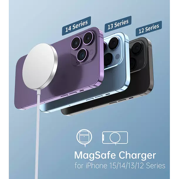 Cargador Inalambrico Magnetico para iPhone 16 15 14 13 12 11-2