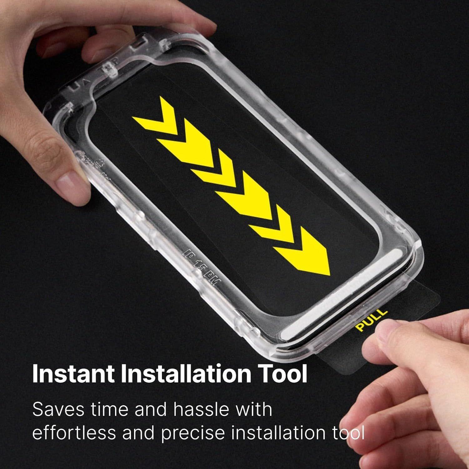 Lamina Anti Espia RhinoShield Para iPhone 17 17 Pro 16 Pro Impact Protector PRO-5
