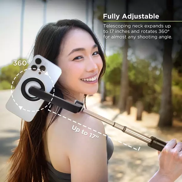 Tripode Palo Selfie Magnetico Para iPhone Compatible Magsafe-8
