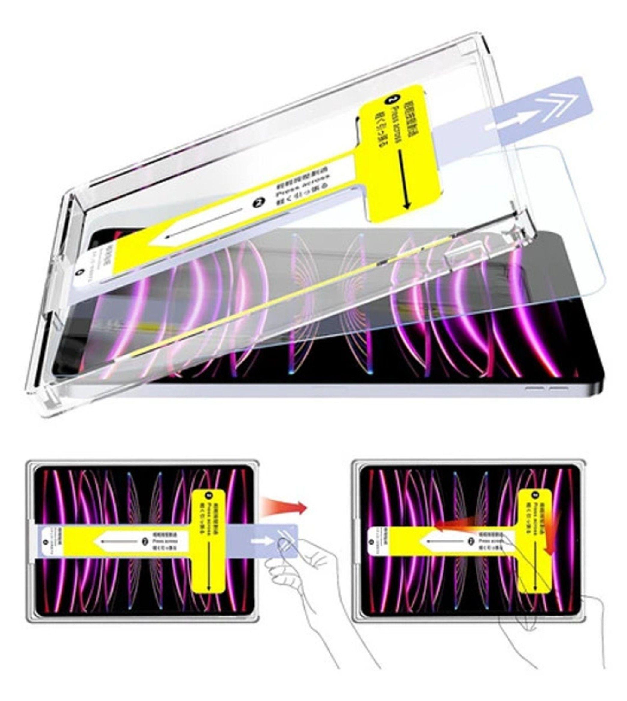 Protector Pantalla Para iPad 10 ma generacion 11 generacion A16 Auto Instalable-2