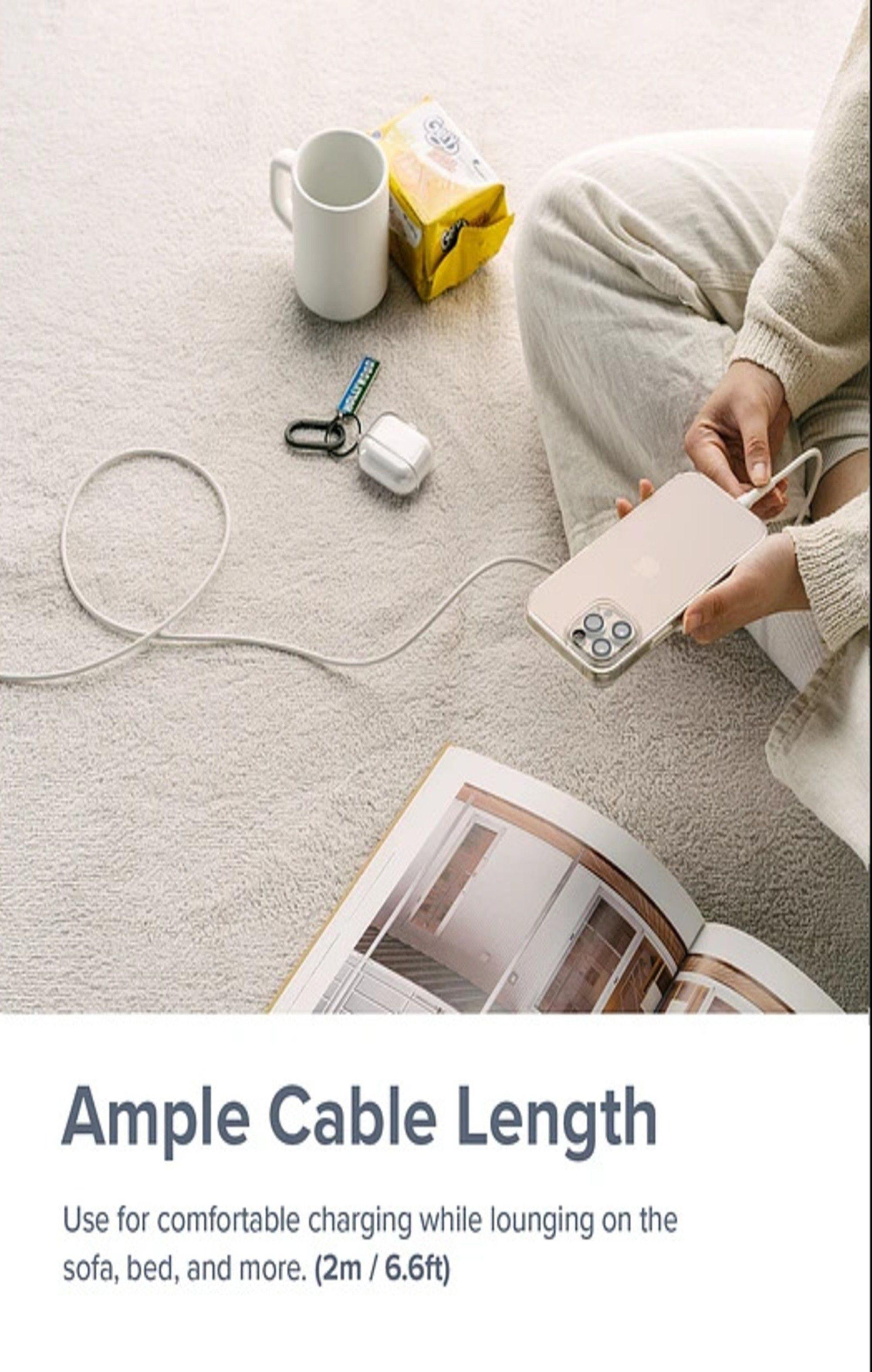 Cable Ringke Carga Rapida para iPhone USB C a Lightning Pastel 2m-3