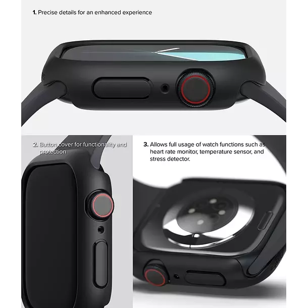 Carcasa Ringke Para Apple Watch 11 10 46 mm Pack 2-6