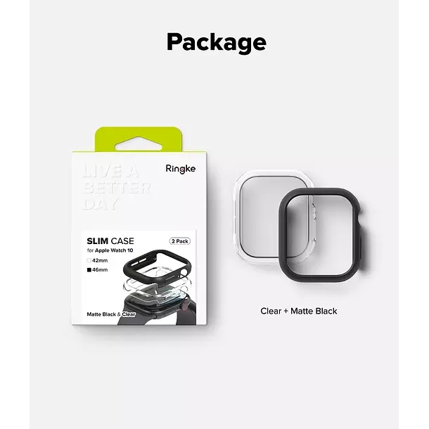 Carcasa Ringke Para Apple Watch 11 10 46 mm Pack 2-8
