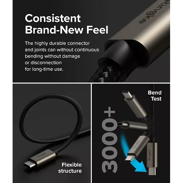 Cable Ringke Carga Rapida Basic USB A a USB C 2M-6