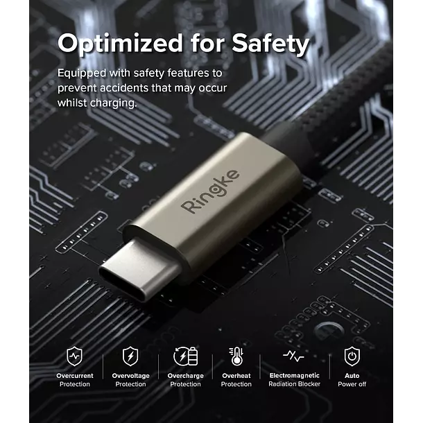 Cable Ringke Carga Rapida Basic USB A a USB C 2M-8