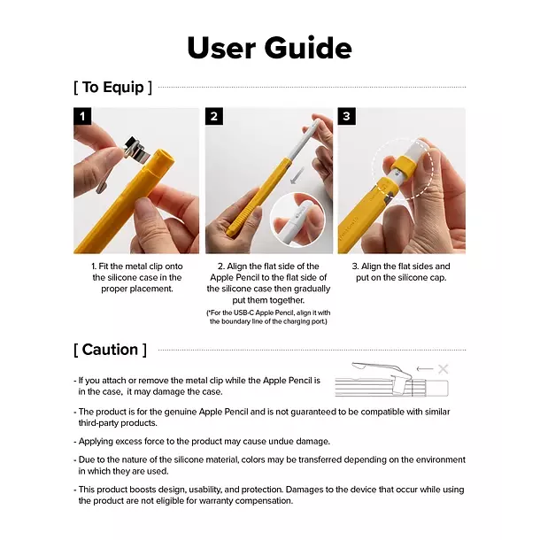 Funda RINGKE Para Apple Pencil USB C Diseno Lapiz-7