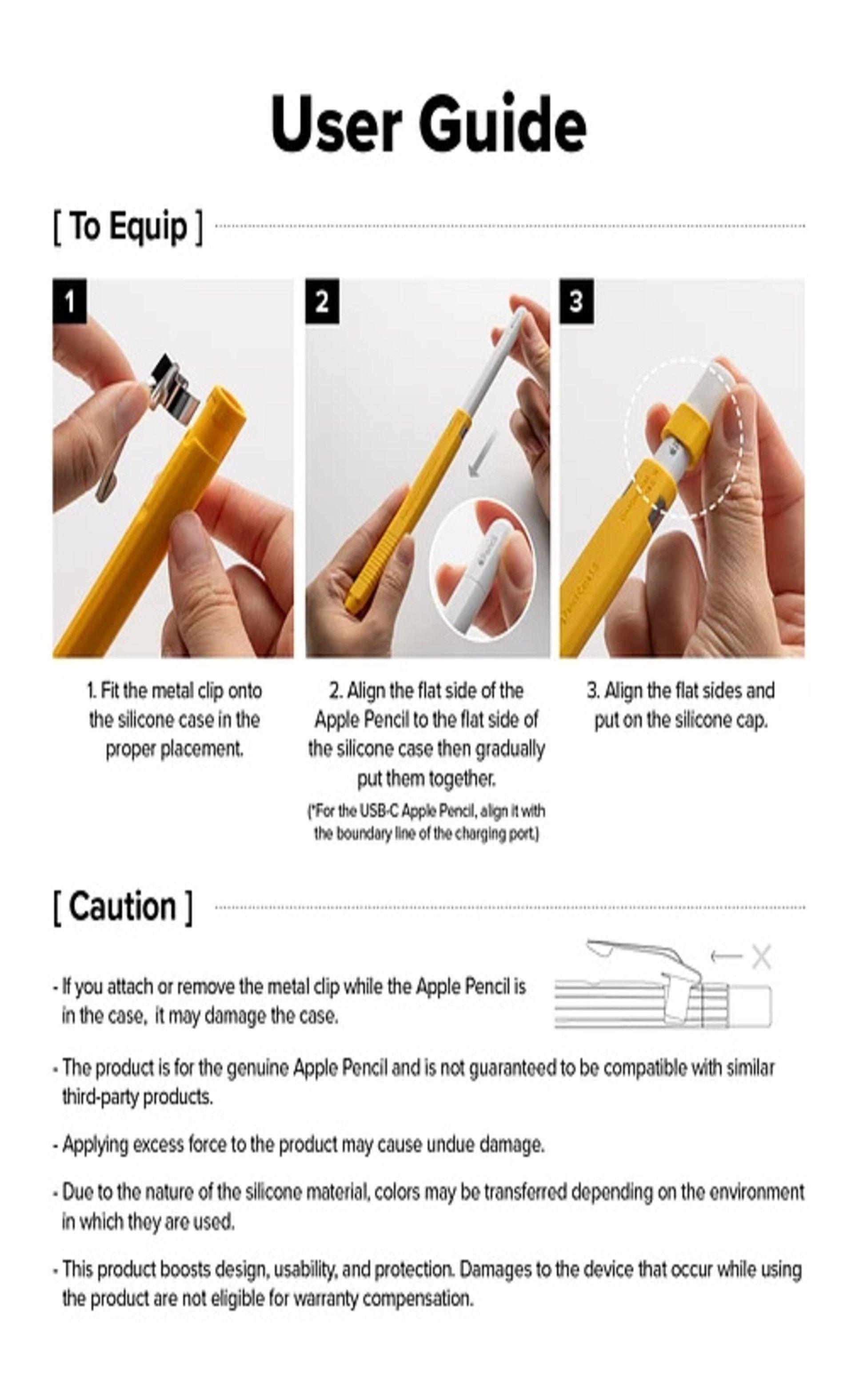Funda RINGKE Para Apple Pencil USB C Diseno Lapiz-6