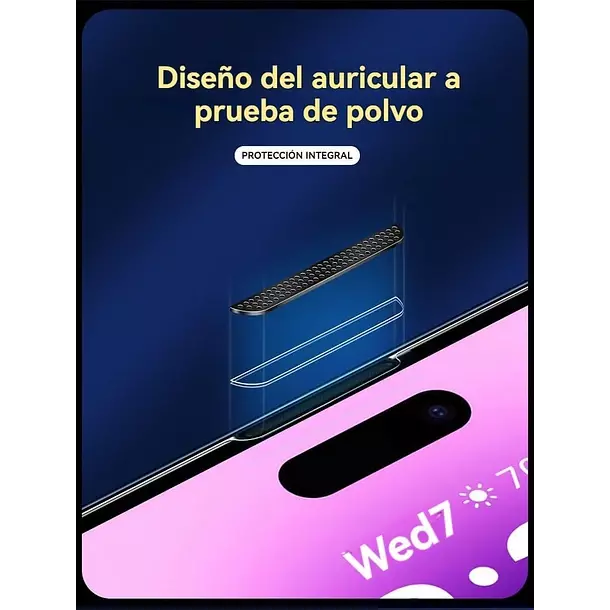 Lamina Pantalla Para iPhone 16 Pro Max Auto Instalable-4