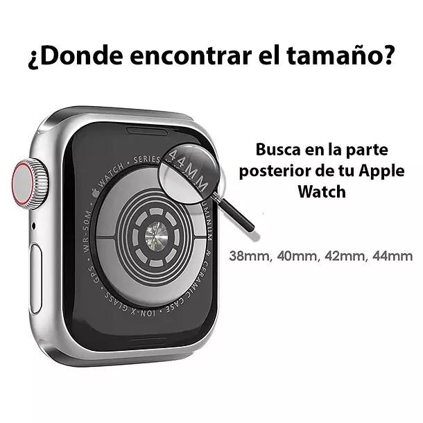 Protector para Apple Watch Glass 42mm Negro-6