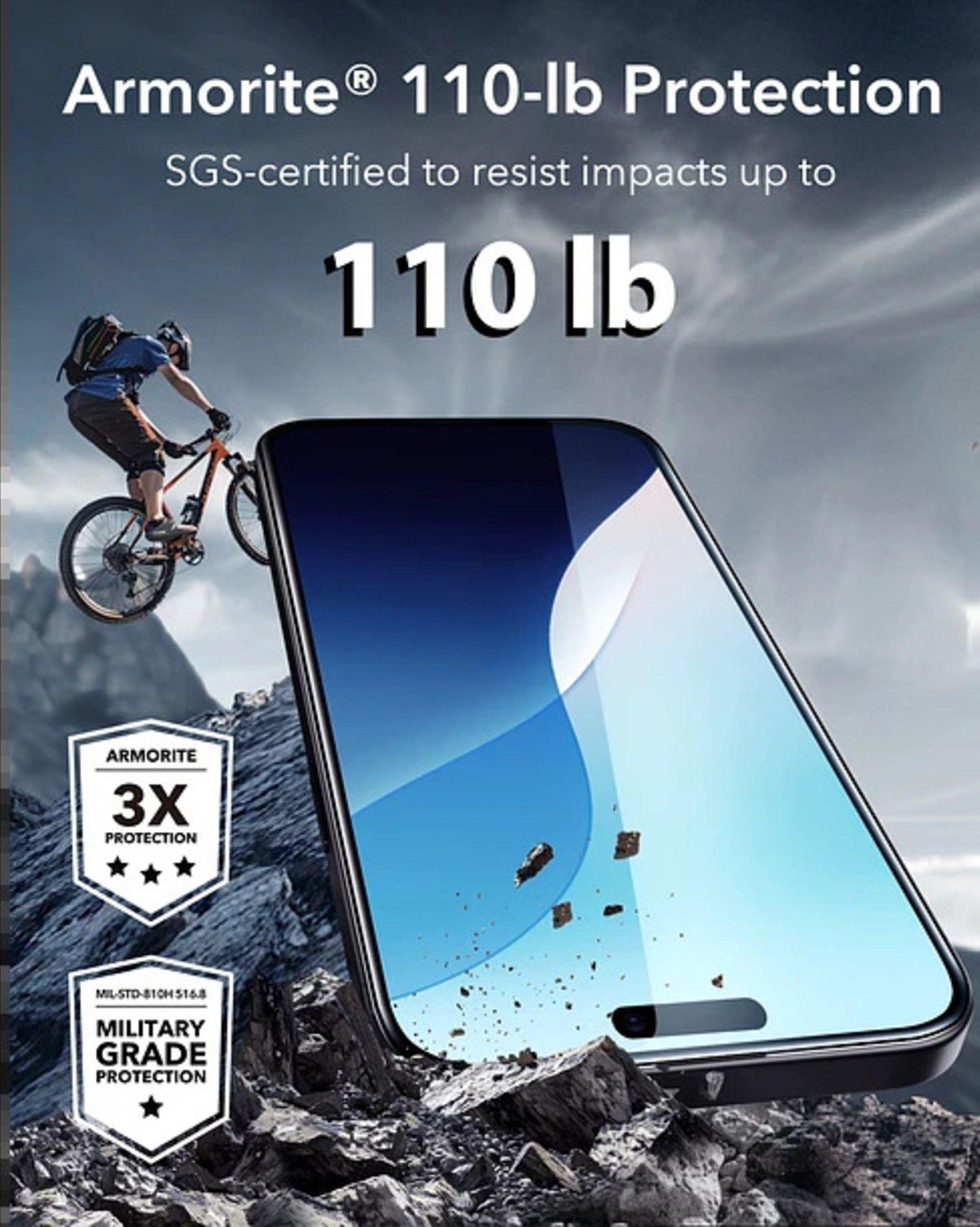 Mica Vidrio ESR Armorite Para iPhone 16 Pro Max-5