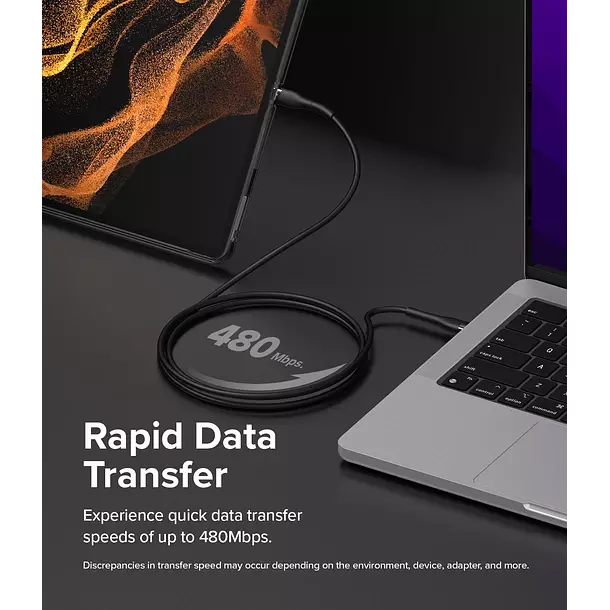 Cable Ringke Carga R pida USB C a Lightning Pastel 1 2m-7