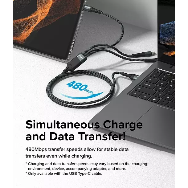 Cargador Ringke 3 en 1 Carga Rapida Multi Cable-4