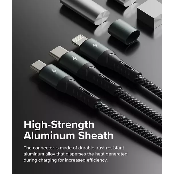 Cargador Ringke 3 en 1 Carga Rapida Multi Cable-8