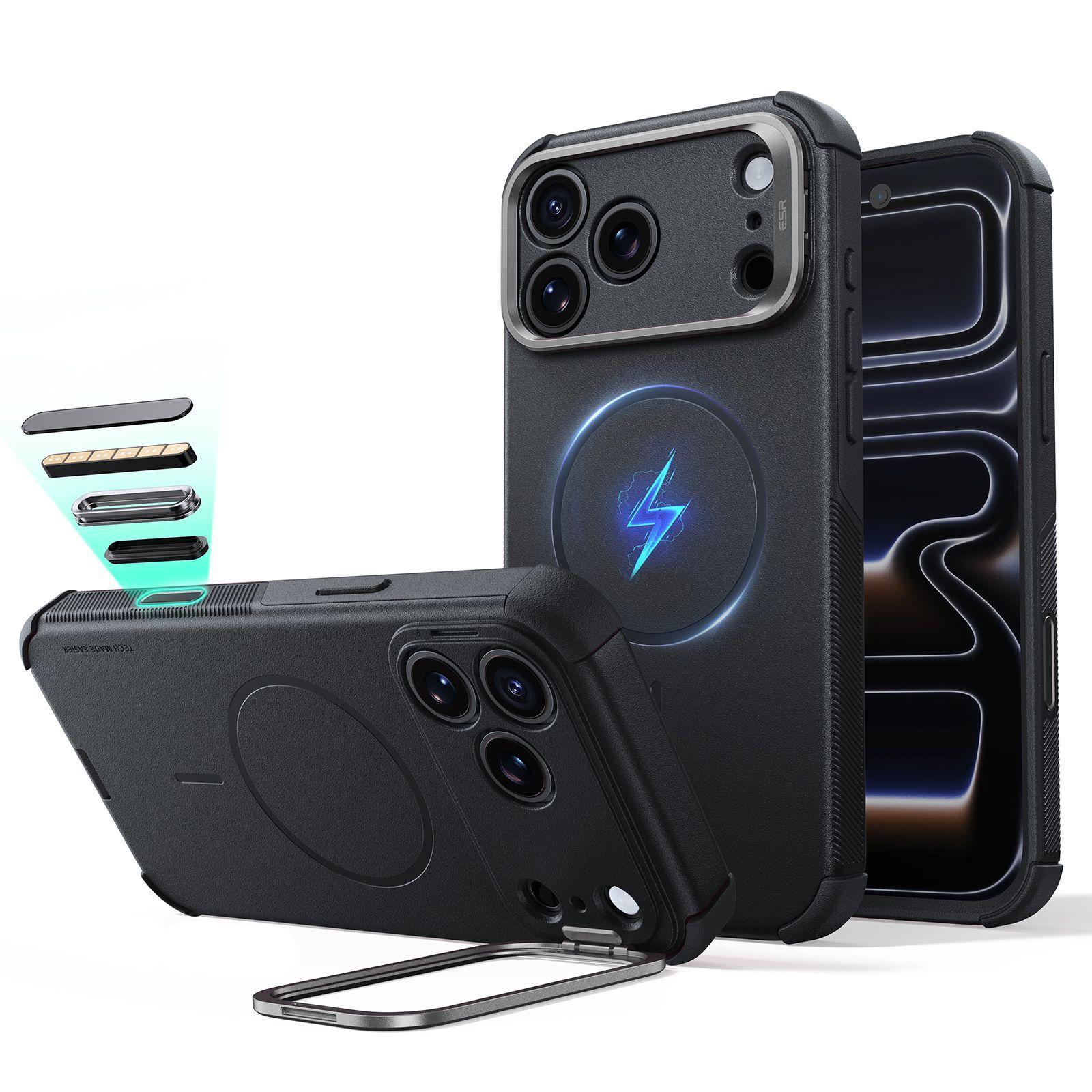 Carcasa ESR Cyber Tough Para iPhone 18 Pro Max 17 Pro Max Flex Stand-0
