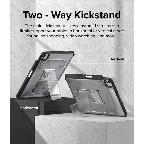 Funda Protectora Ringke Para iPad Pro 13 M5 M4 2024 Con Soporte-3